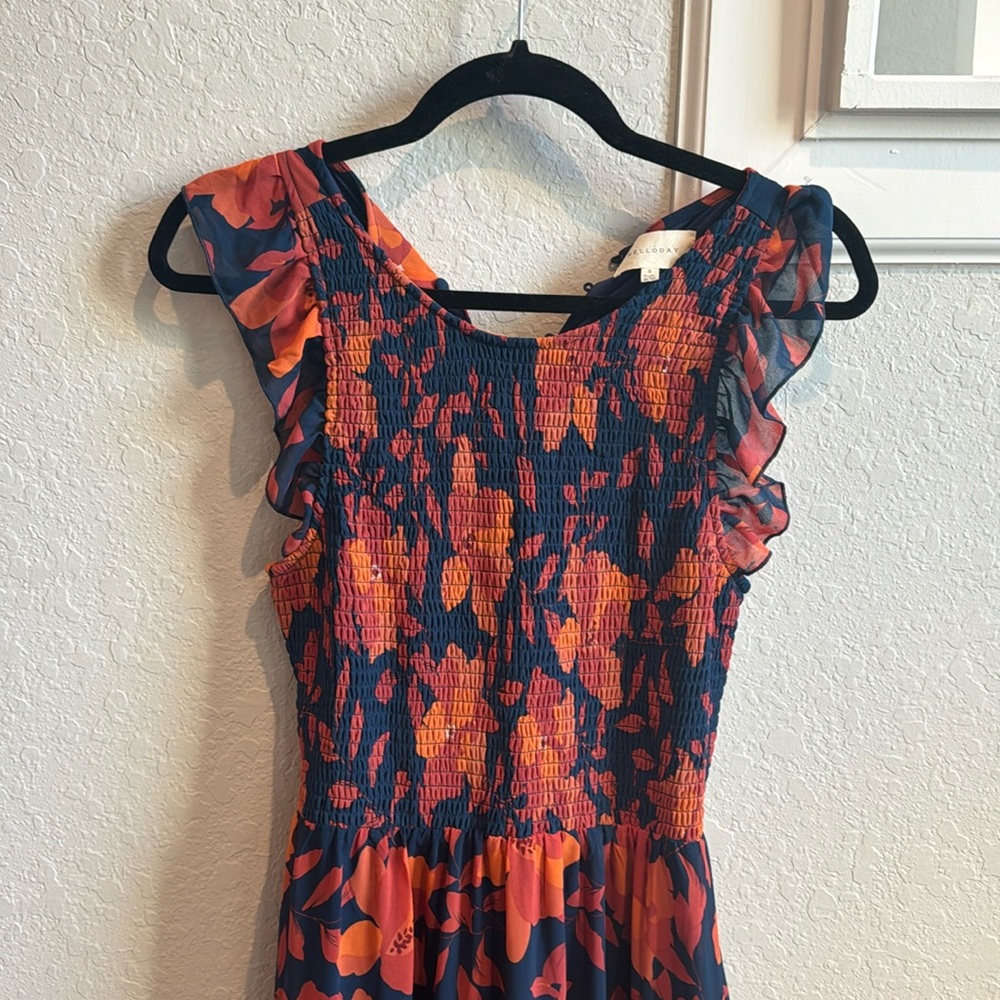 Floral maxi dress.